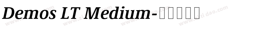 Demos LT Medium字体转换